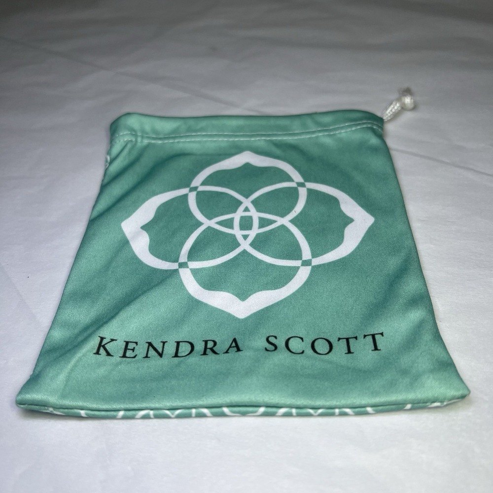 Kendra Scott Turquoise Blue Jewelry Dust Bag Pouch Drawstring Organizer Travel